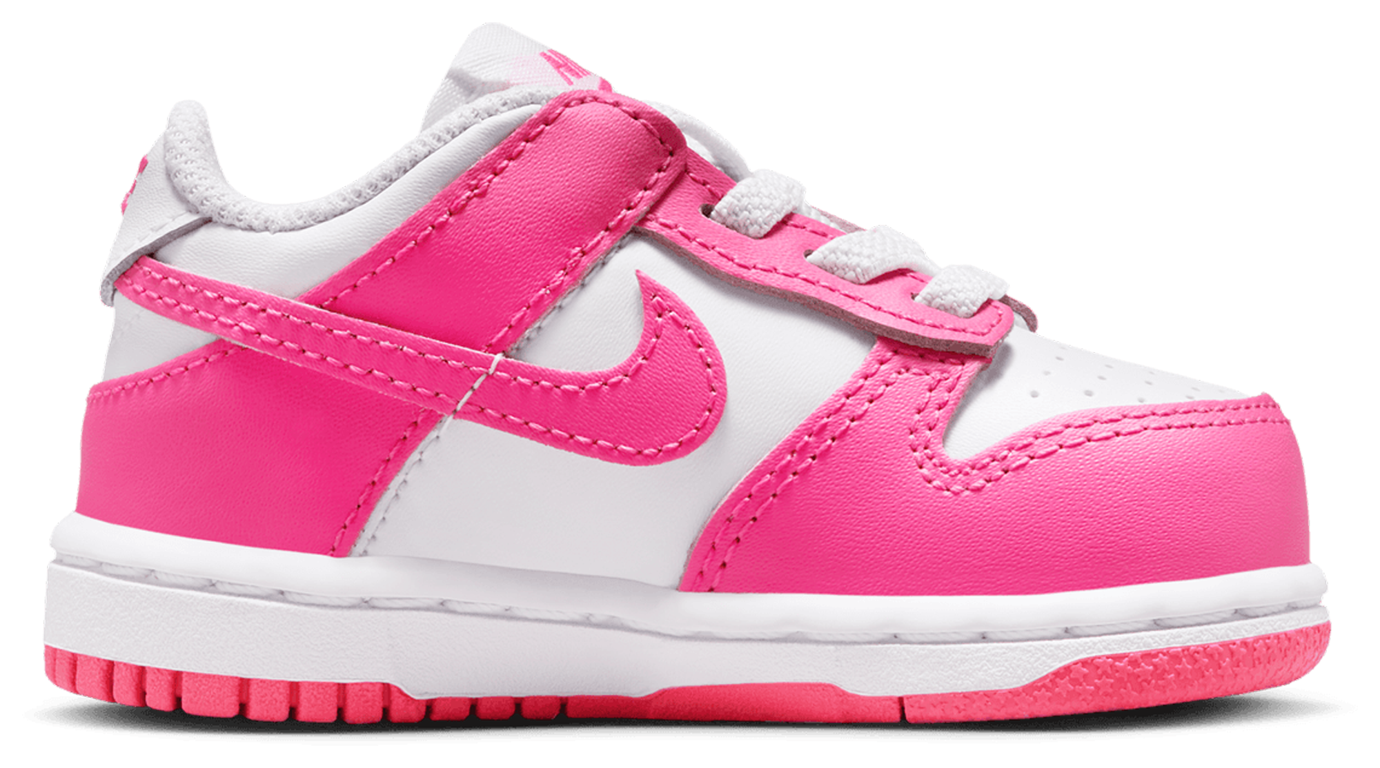 Nike Dunk Low 童款 - Laser Fuchsia/White - Image 7