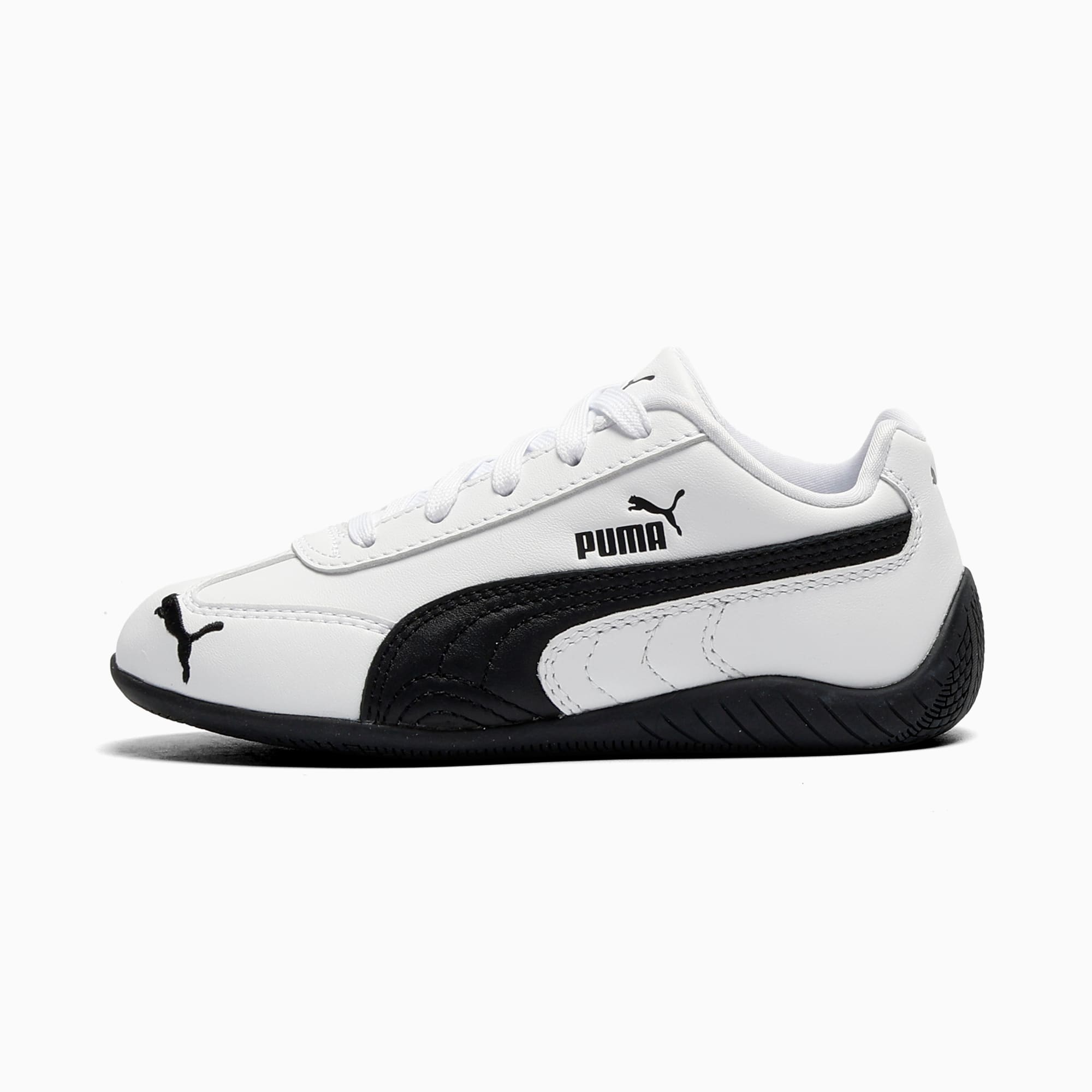 Speedcat Leather Little Kids' Sneakers - PUMA White-PUMA Black - 1