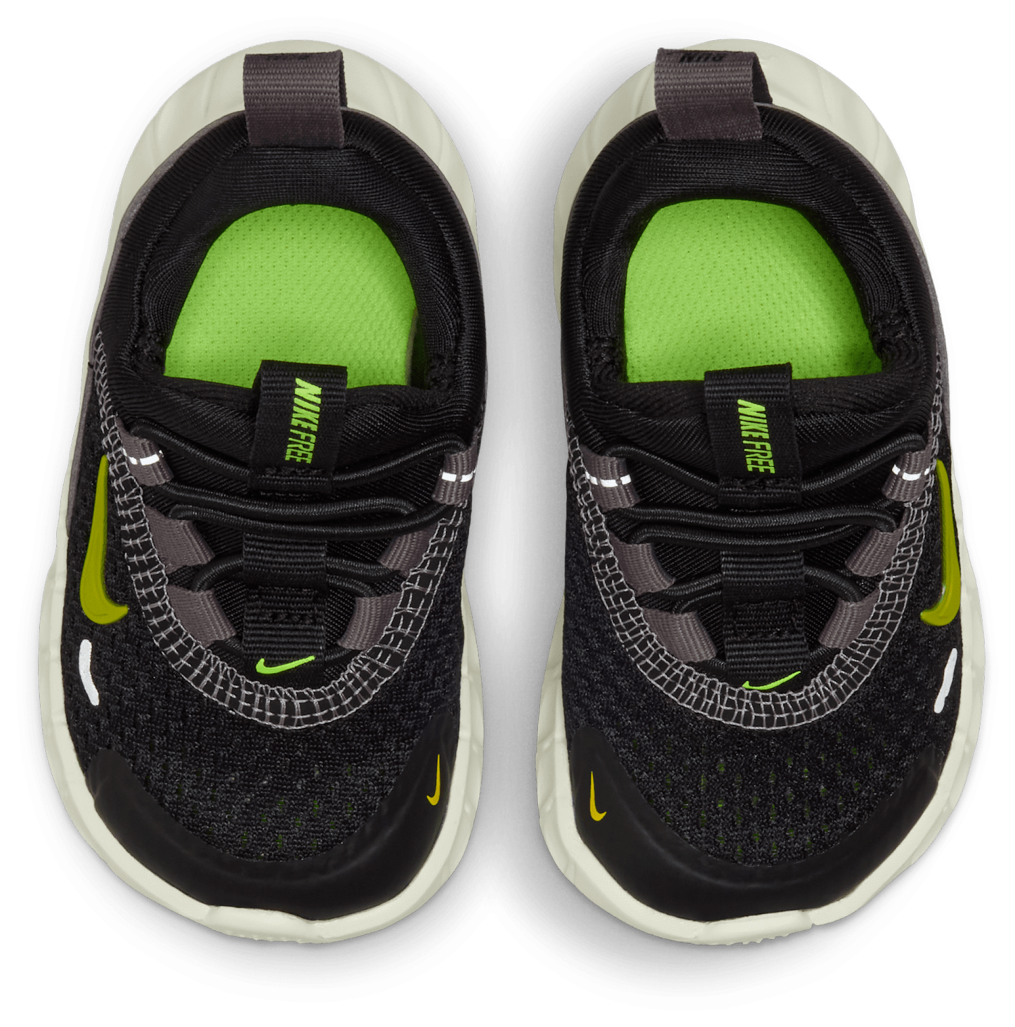 Nike Free Ride 童款 - Black/Saffron Quartz/Pencil Point - Image 4