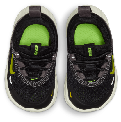 Nike Free Ride 童款 - Black/Saffron Quartz/Pencil Point - Image 4