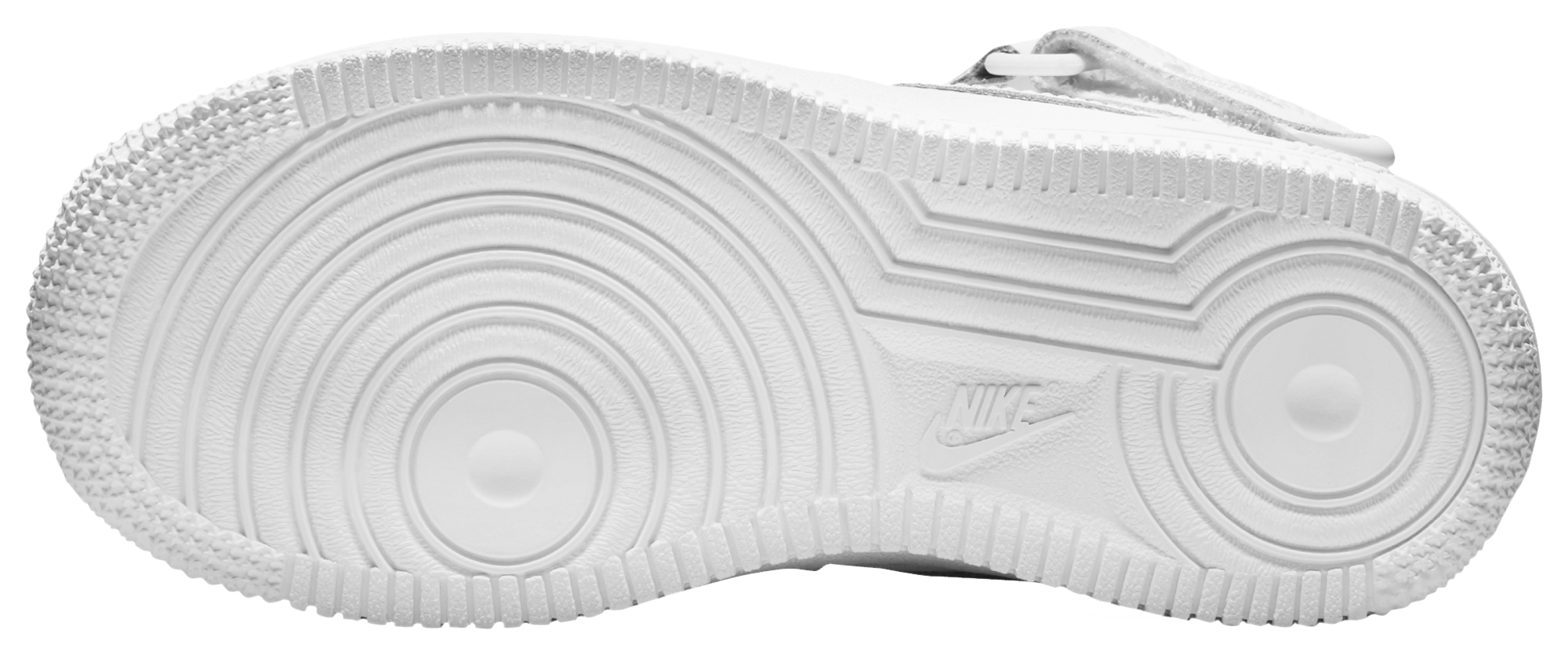 Nike Air Force 1 Mid LE 童款 - White/White/White - Image 5