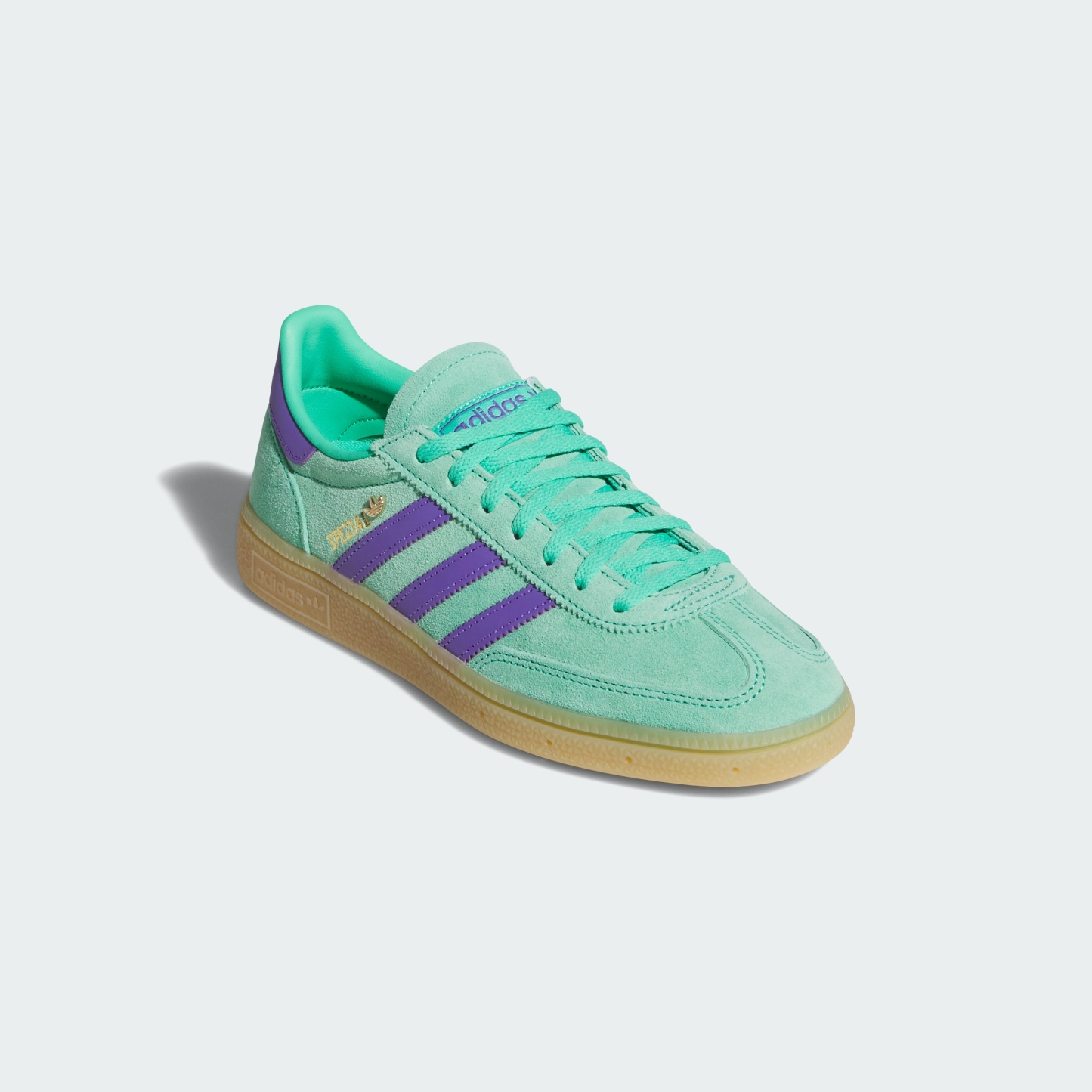 adidas HANDBALL SPEZIAL SHOES - Hi-Res Green / Purple Rush / Gold Metallic - View 5