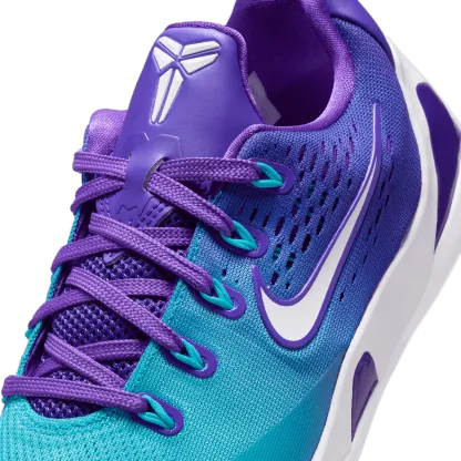 Nike Kobe IX Low EM 童款 - White/Blue Lagoon/Fierce Purple - Image 7