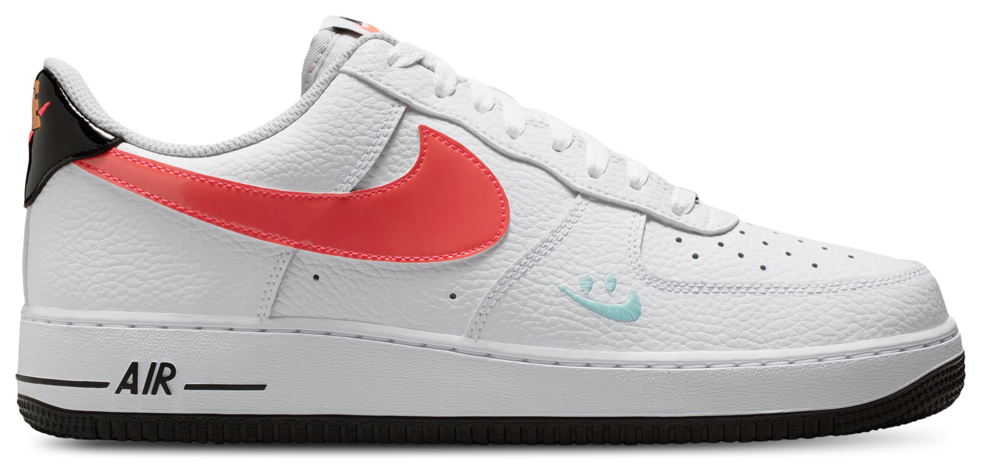 Nike Air Force 1 '07 - White/Black/Flash Crimson - Image 1
