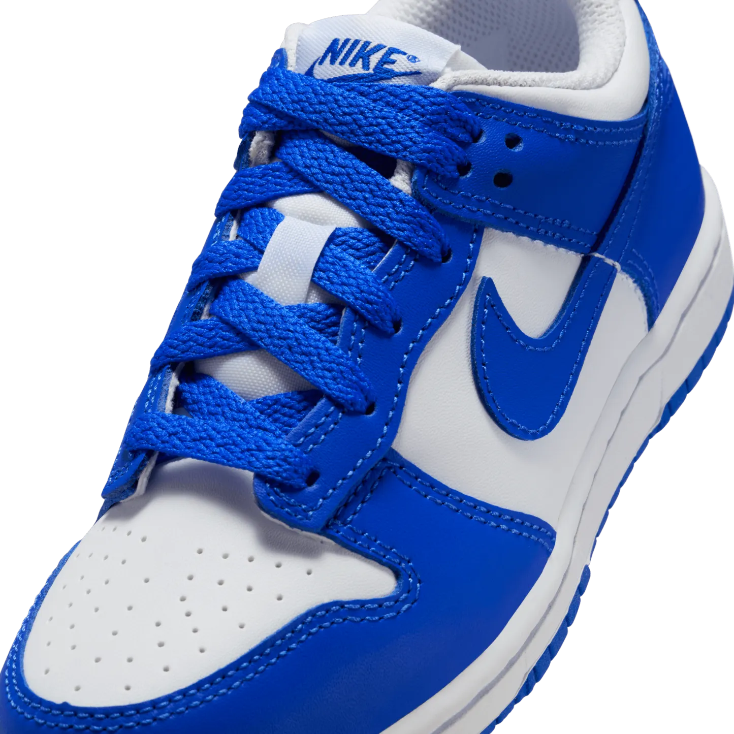 Nike Dunk Low 童款 - White/Hyper Blue - Image 7