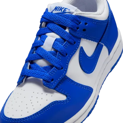 Nike Dunk Low 童款 - White/Hyper Blue - Image 7