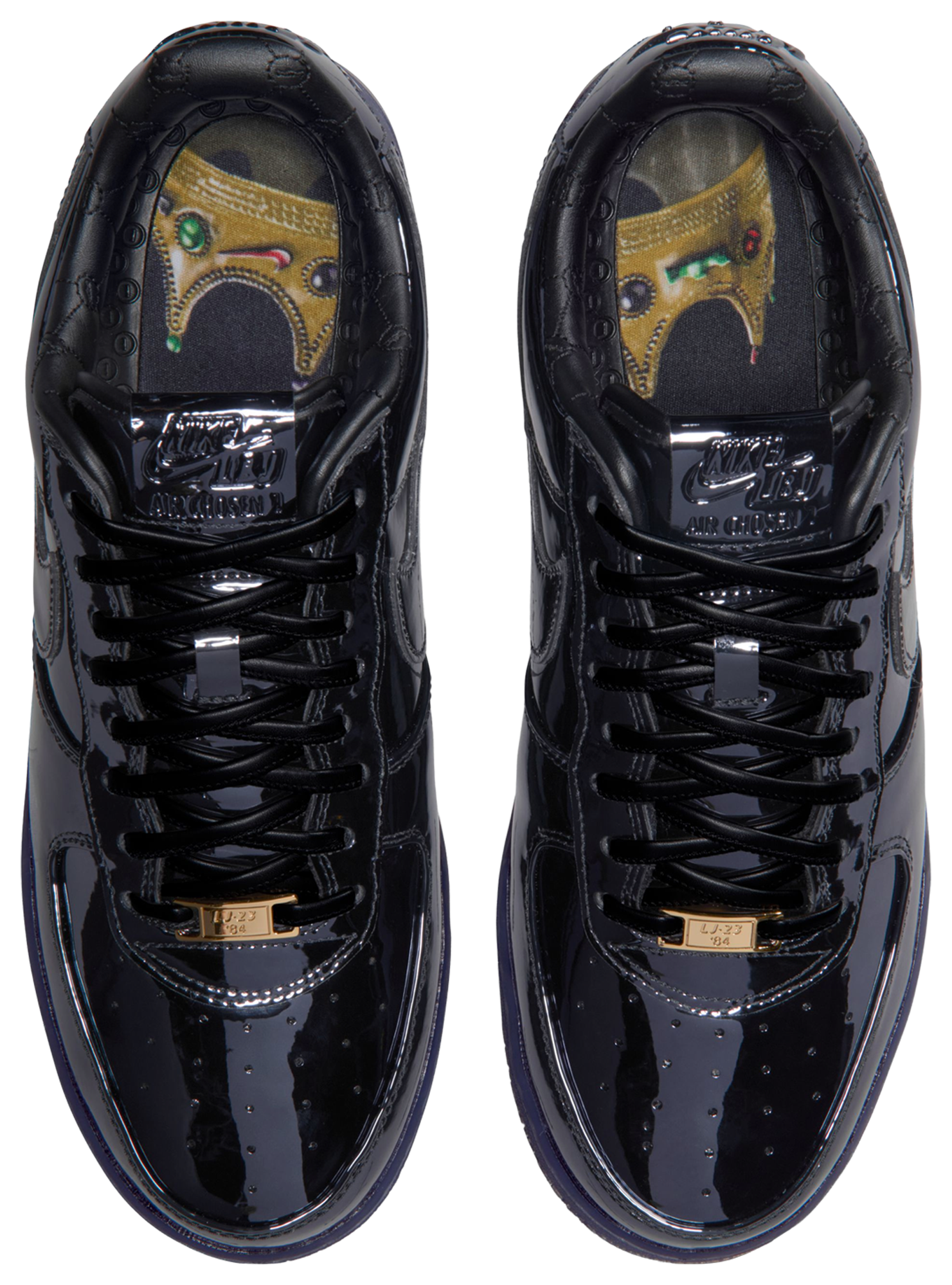 Nike Air Force 1 Low '07 - Black/Black/Gold - Image 4
