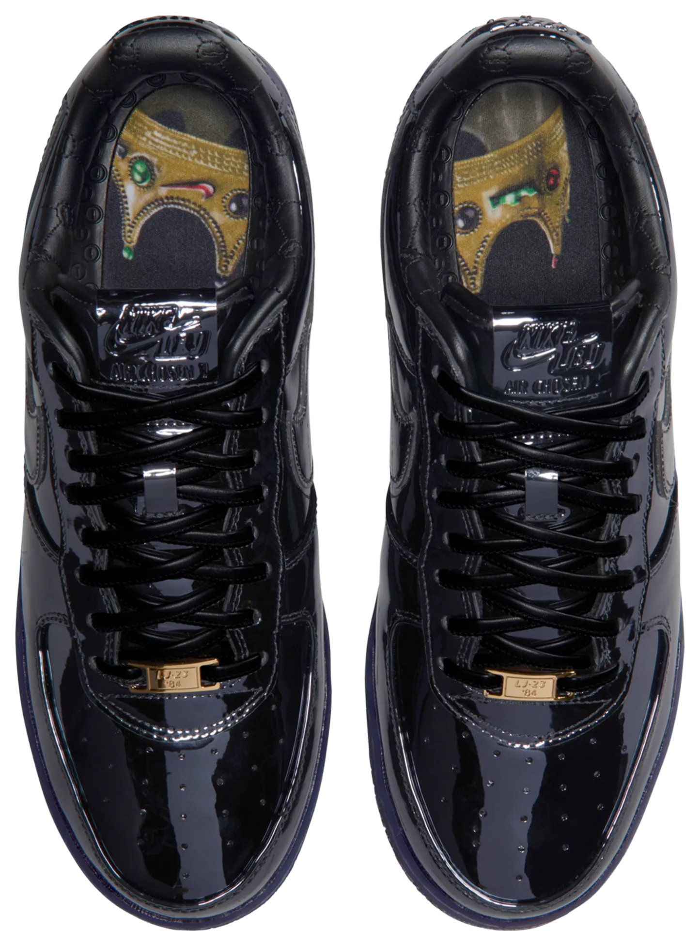 Nike Air Force 1 Low '07 - Black/Black/Gold - Image 4