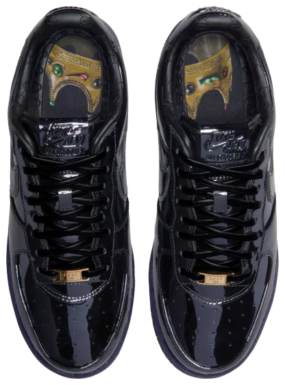 Nike Air Force 1 Low '07 - Black/Black/Gold - Image 4