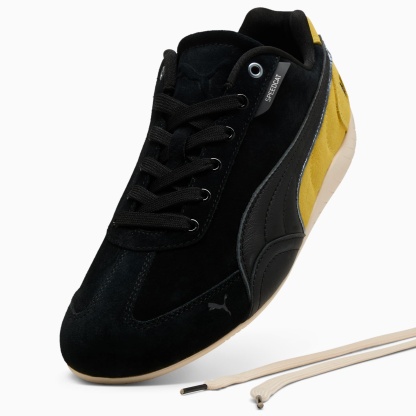 Scuderia Ferrari Speedcat Men's Sneakers - PUMA Black-Speed Yellow-Warm White - 6