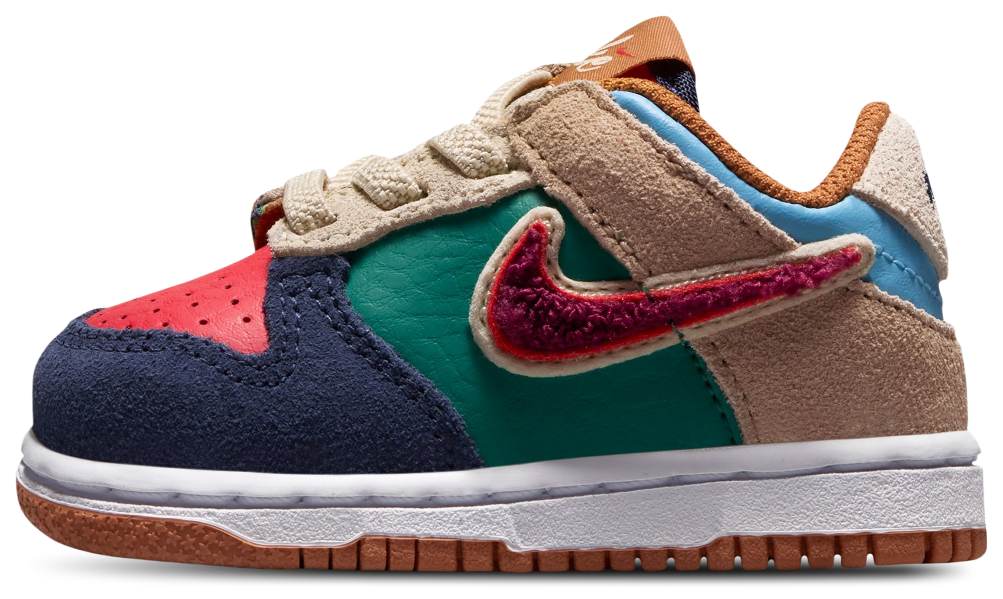 Nike Dunk Low 童款 - Red/Blue - Image 4