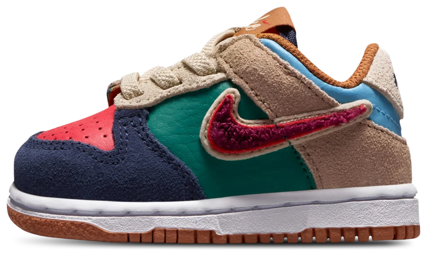 Nike Dunk Low 童款 - Red/Blue - Image 4
