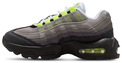 Nike Air Max 95 童款 - Black/Neon Yellow/Anthracite - Image 2