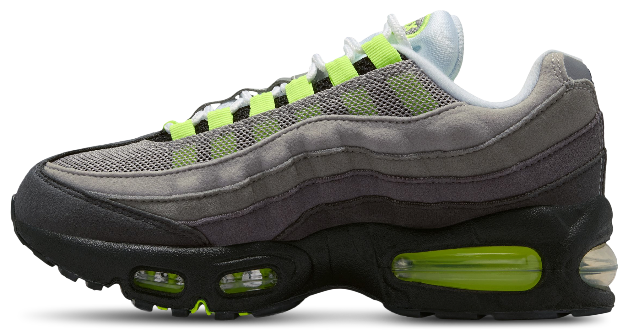 Nike Air Max 95 童款 - Black/Neon Yellow/Anthracite - Image 2