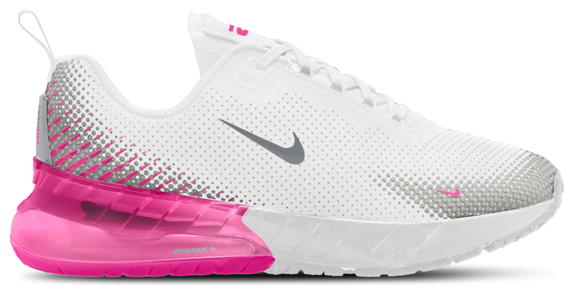 Nike Air Max Phoenix 童款 - White/Laser Fuchsia - Image 1