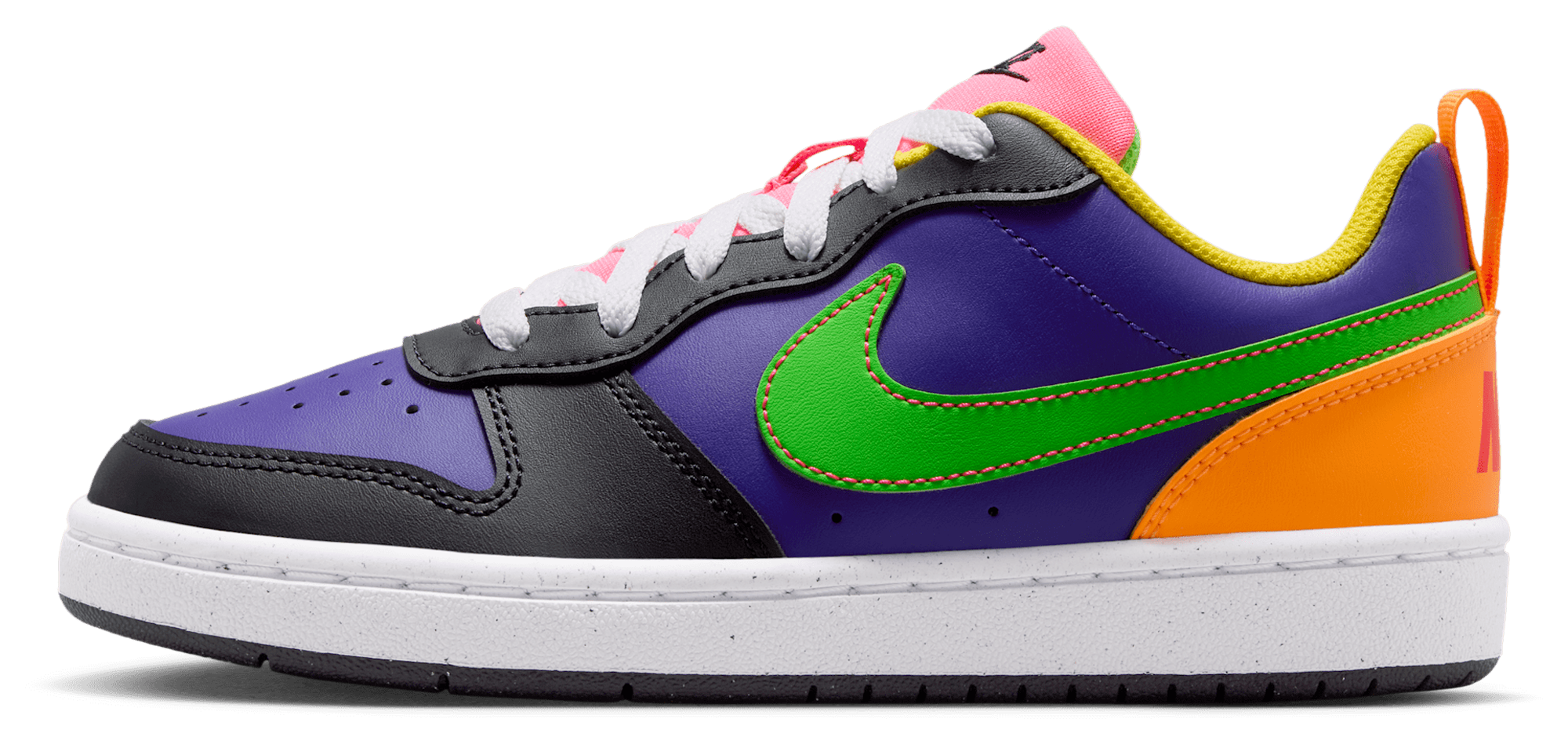 Nike Court Borough Low Recraft 童款 - Court Purple/Green Strike/Court Purple - Image 2