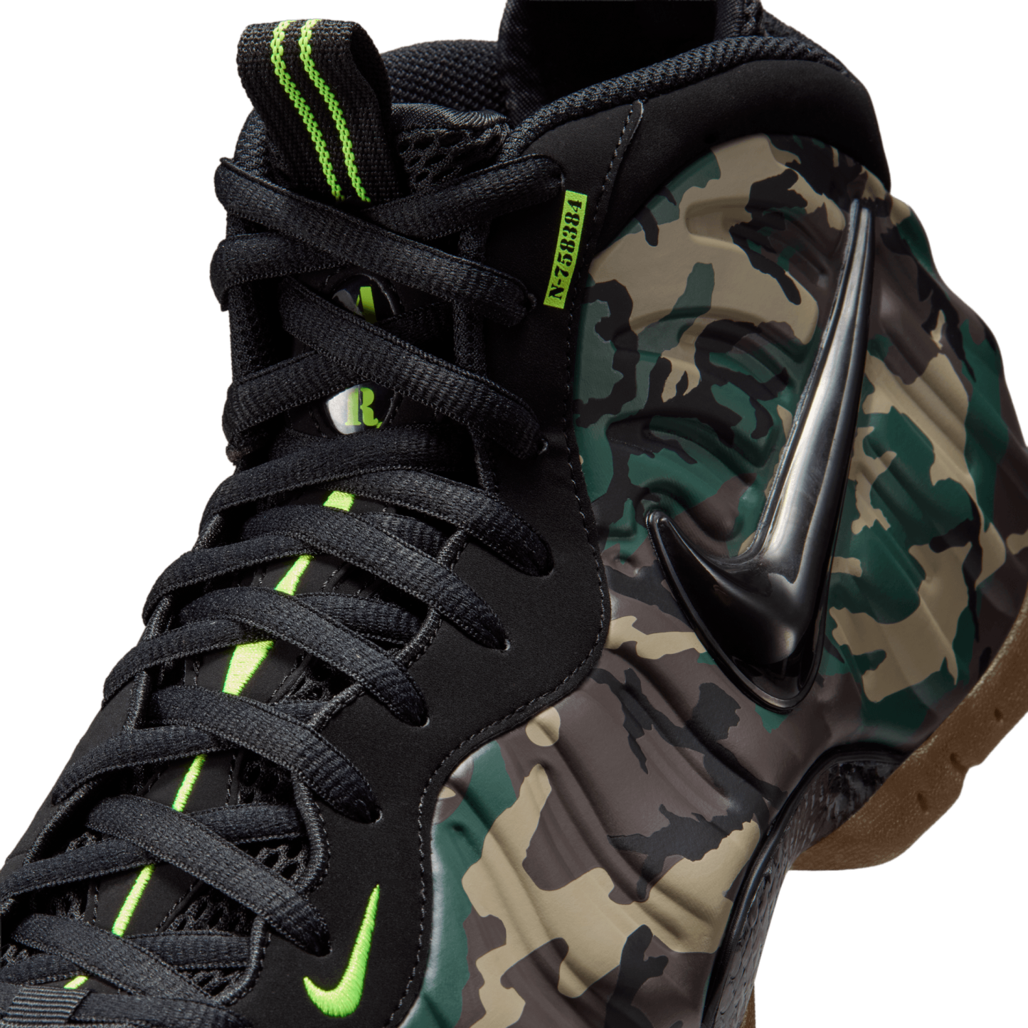 Nike Air Foamposite Pro - Men's - Black/Green - Image 7