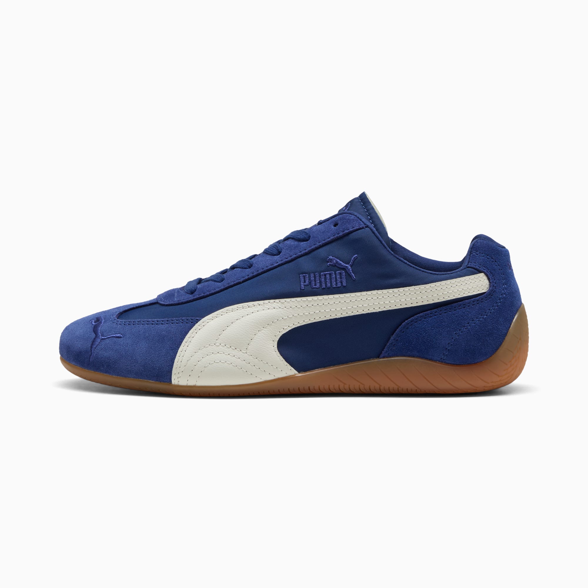 Speedcat Nylon Men's Sneakers - Blue Jewel-PUMA White - 1