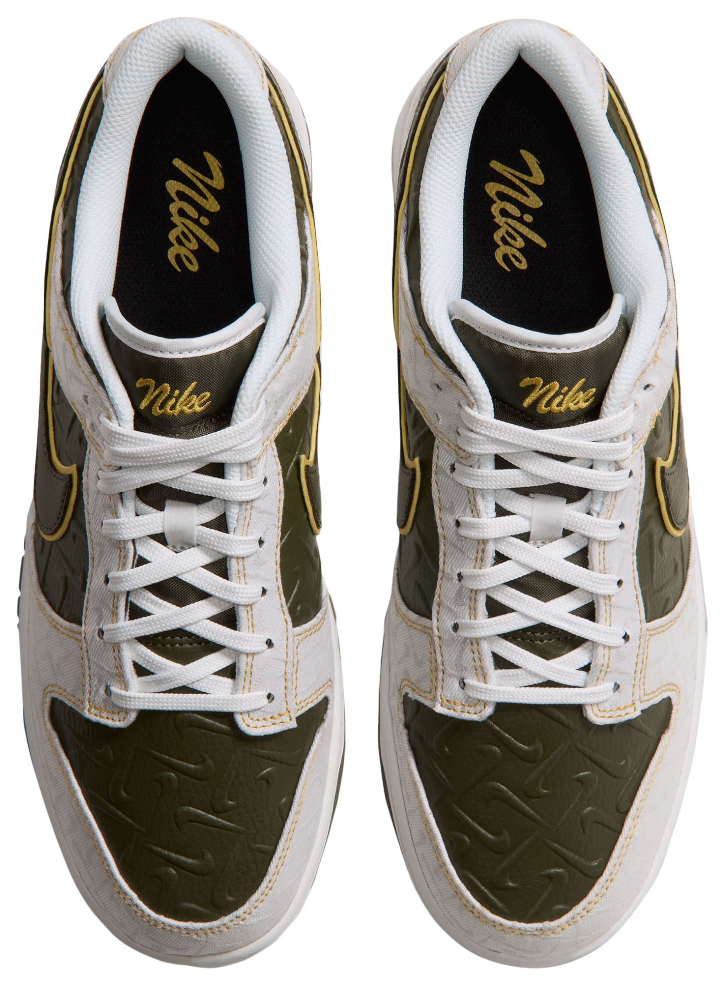 Nike Dunk Low Retro - Yellow Ochre/Summit White/Cargo Khaki - Image 4