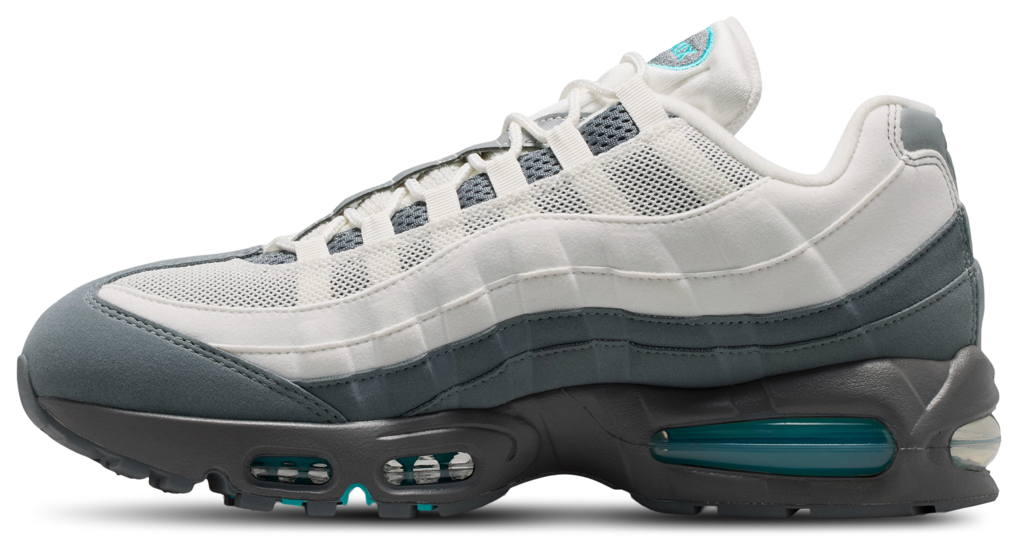 Nike Air Max 95 Big Bubble - Summit White/Dusty Cactus/Smoke Grey - Image 2