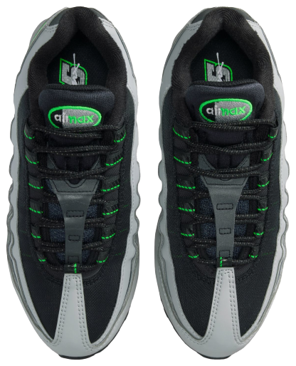 Nike Air Max 95 BB Leather 童款 - Light Smoke/Green Strike - Image 4