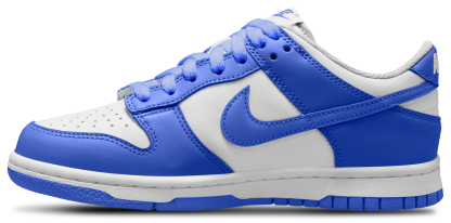 Nike Dunk Low 童款 - Hyper Blue/White - Image 2