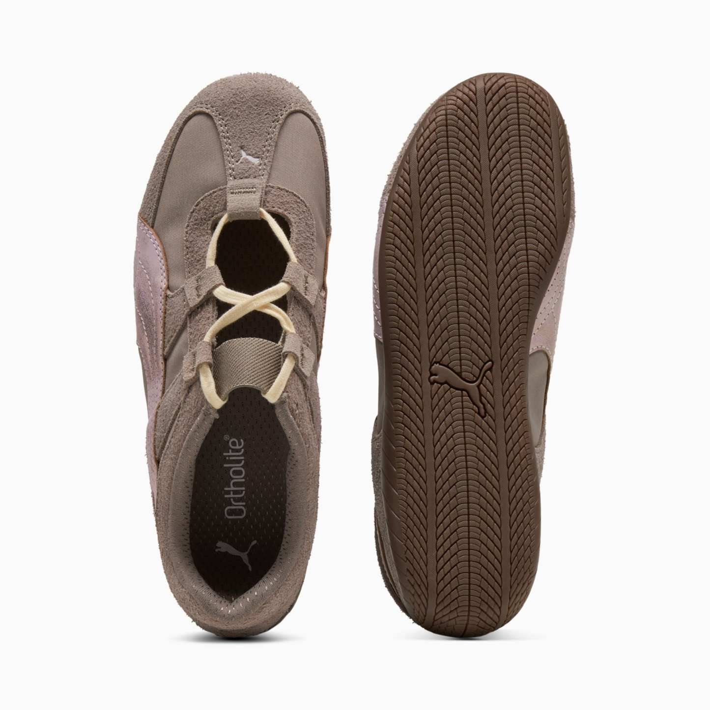 Speedcat Go Brushed Luxe Women's Sneakers - Mouse Gray-Powder Pink - 4