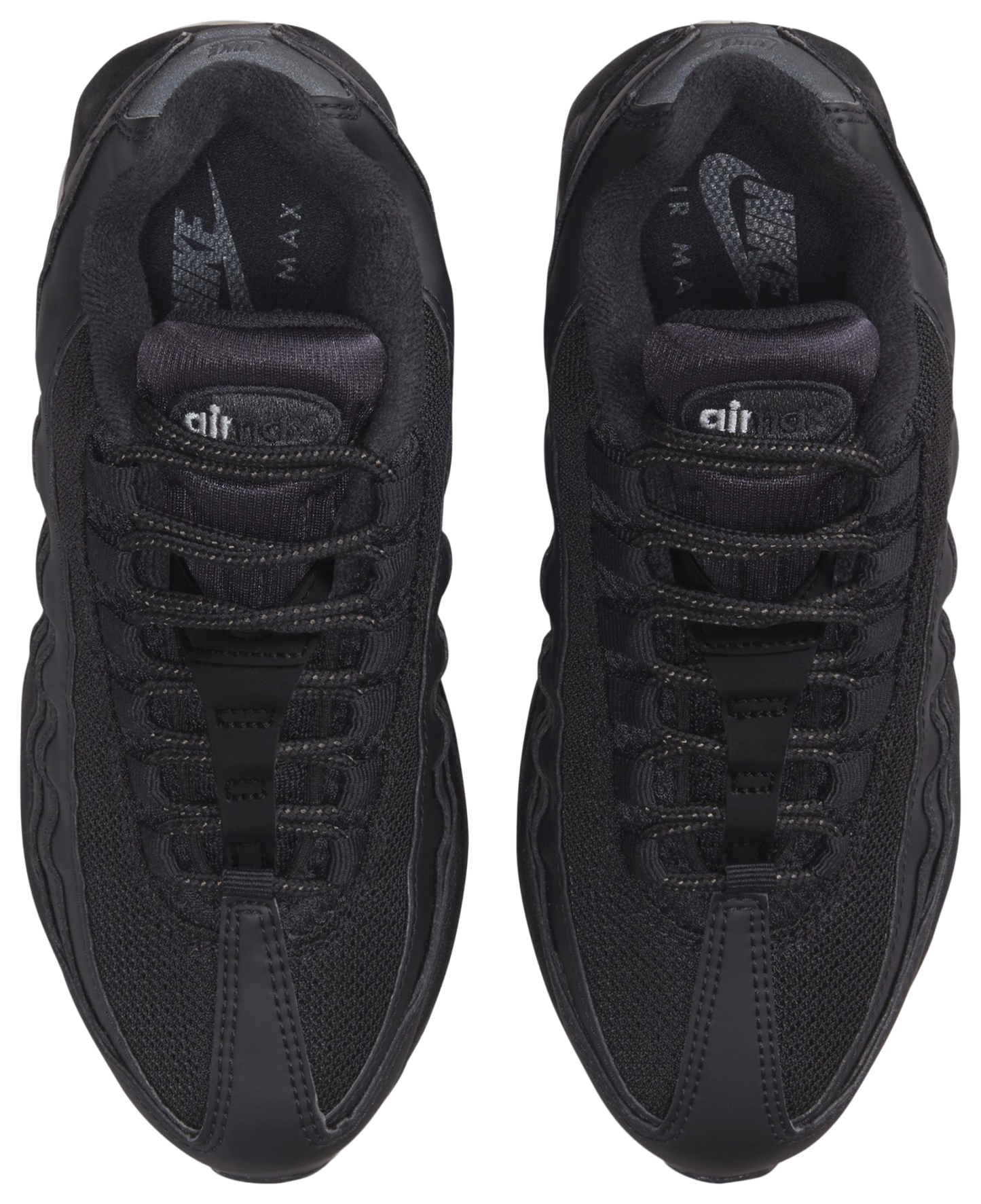 Nike Air Max 95 BB Leather 童款 - Black/Black/Anthracite - Image 4