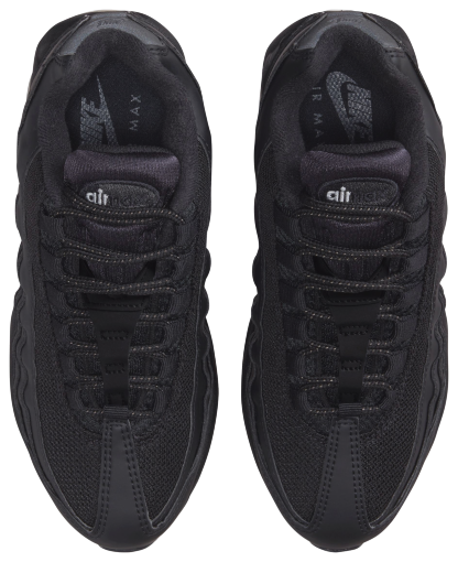 Nike Air Max 95 BB Leather 童款 - Black/Black/Anthracite - Image 4