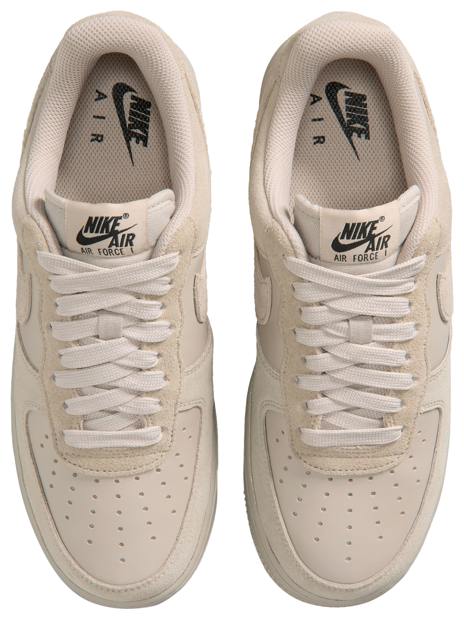 Nike Air Force 1 '07 FL1 - Metallic Silver/Black/Cream - Image 4