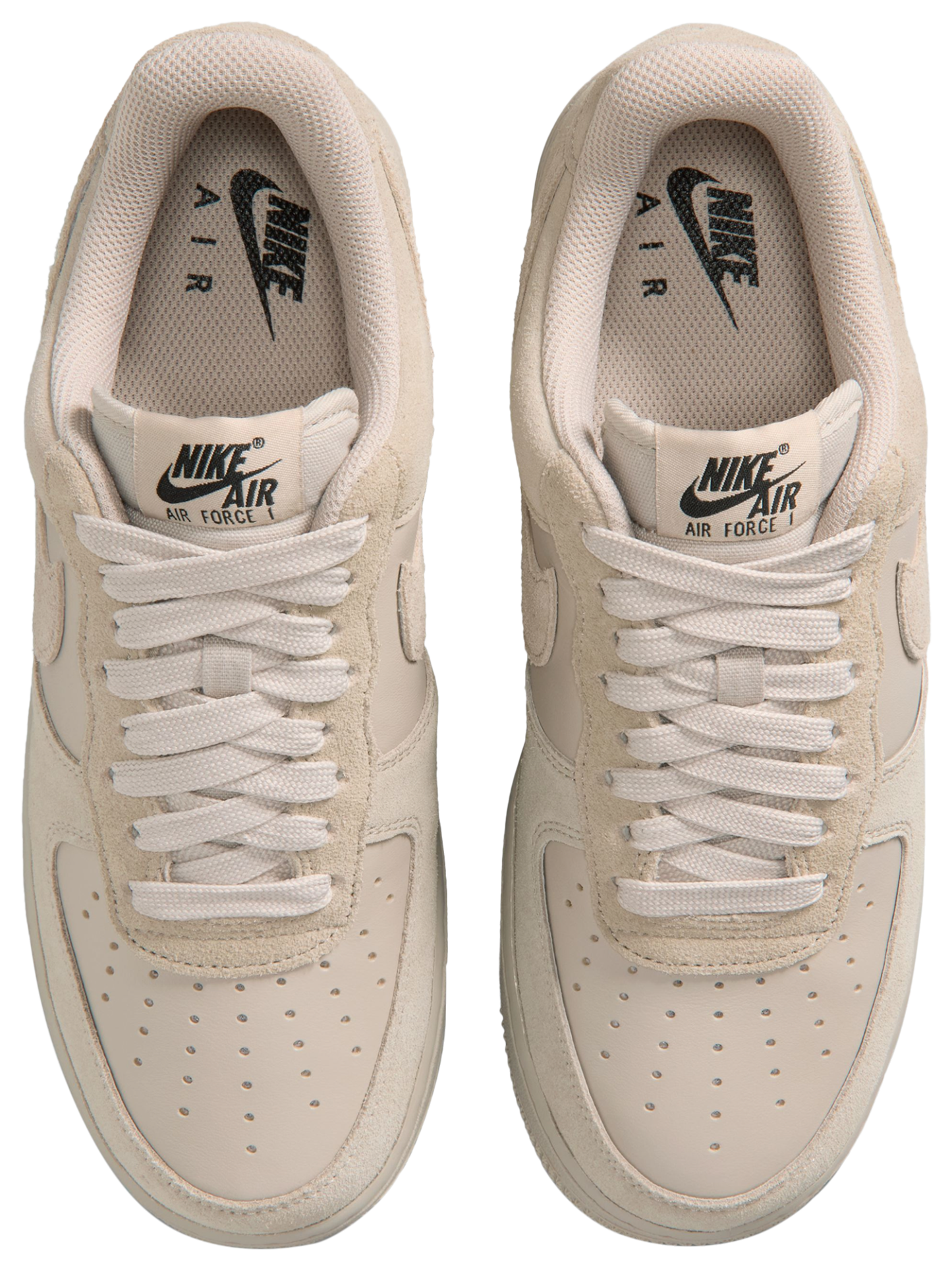Nike Air Force 1 '07 FL1 - Metallic Silver/Black/Cream - Image 4