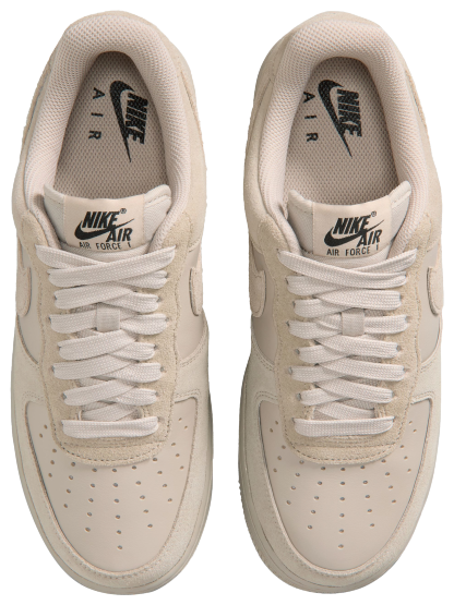 Nike Air Force 1 '07 FL1 - Metallic Silver/Black/Cream - Image 4