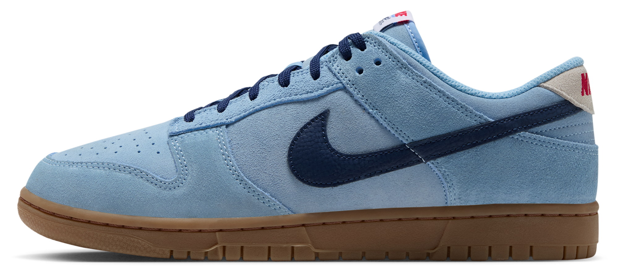 Nike Dunk Low Retro - Summit White/Soft Blue/Midnight Navy - Image 2