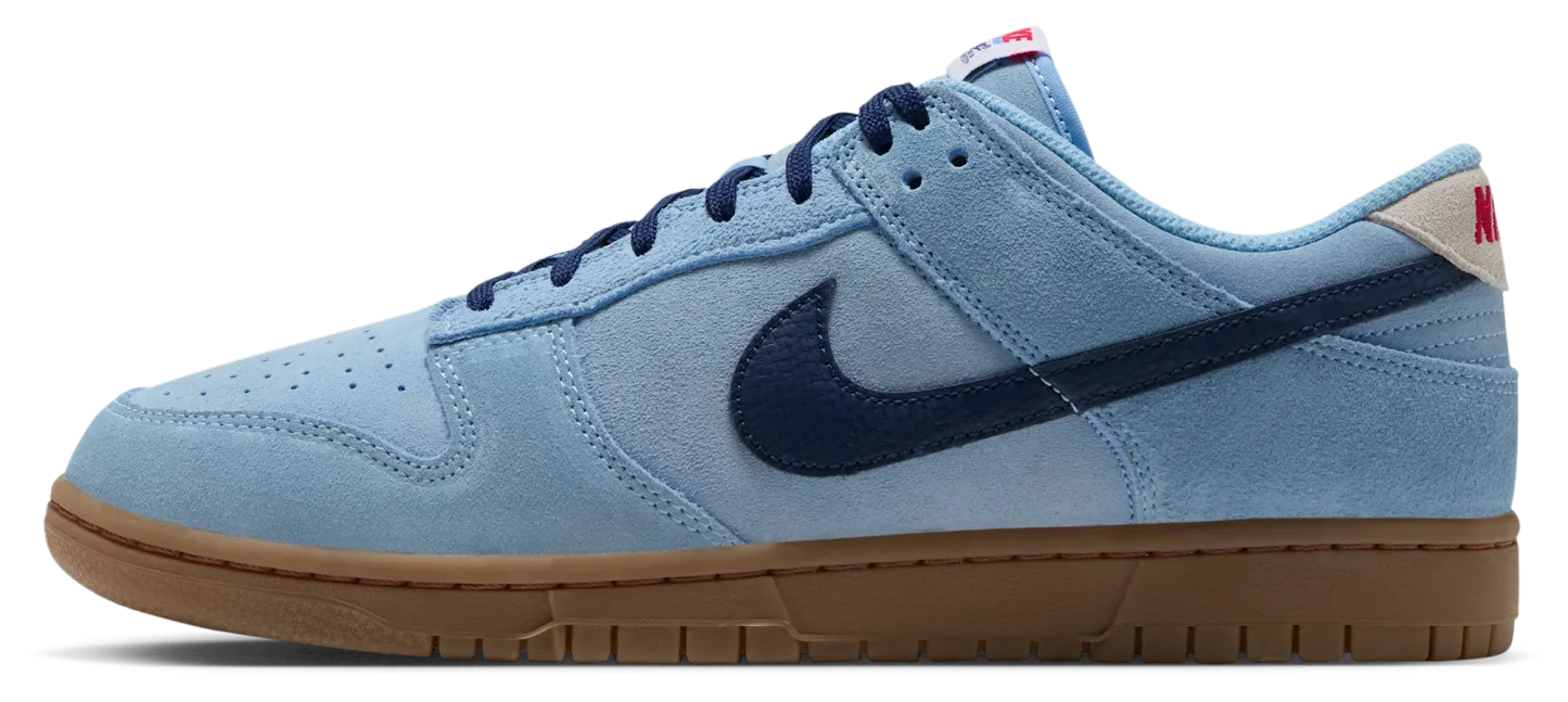 Nike Dunk Low Retro - Summit White/Soft Blue/Midnight Navy - Image 2