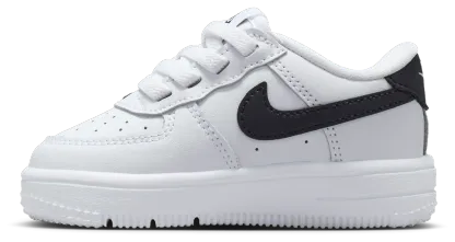 Nike Air Force 1 童款 - White/Black - Image 2