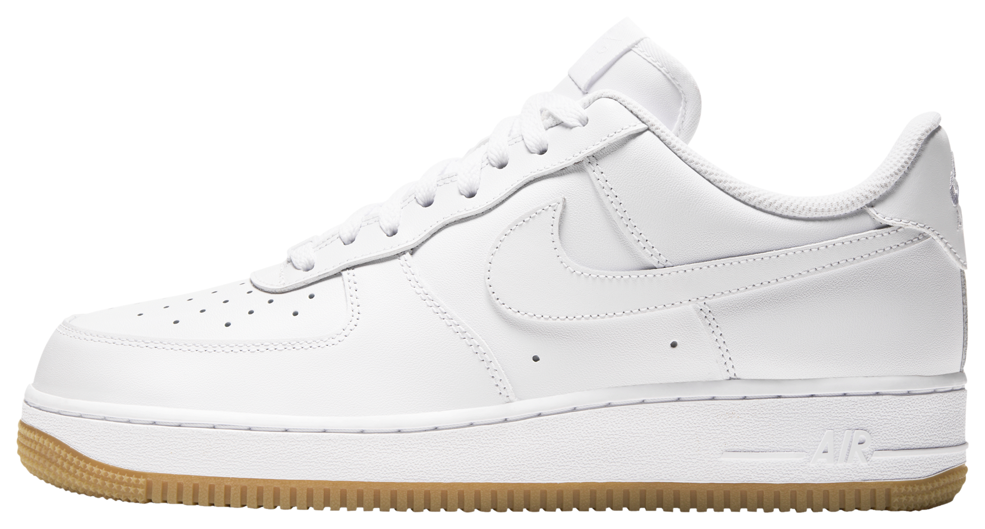 Nike Air Force 1 '07 - White/White/Brown - Image 3