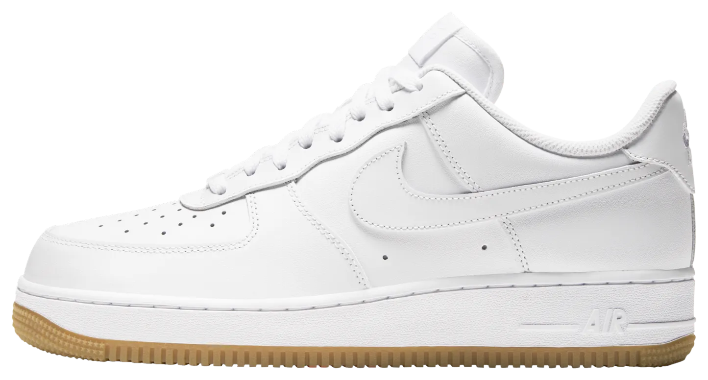 Nike Air Force 1 '07 - White/White/Brown - Image 3