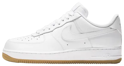 Nike Air Force 1 '07 - White/White/Brown - Image 3