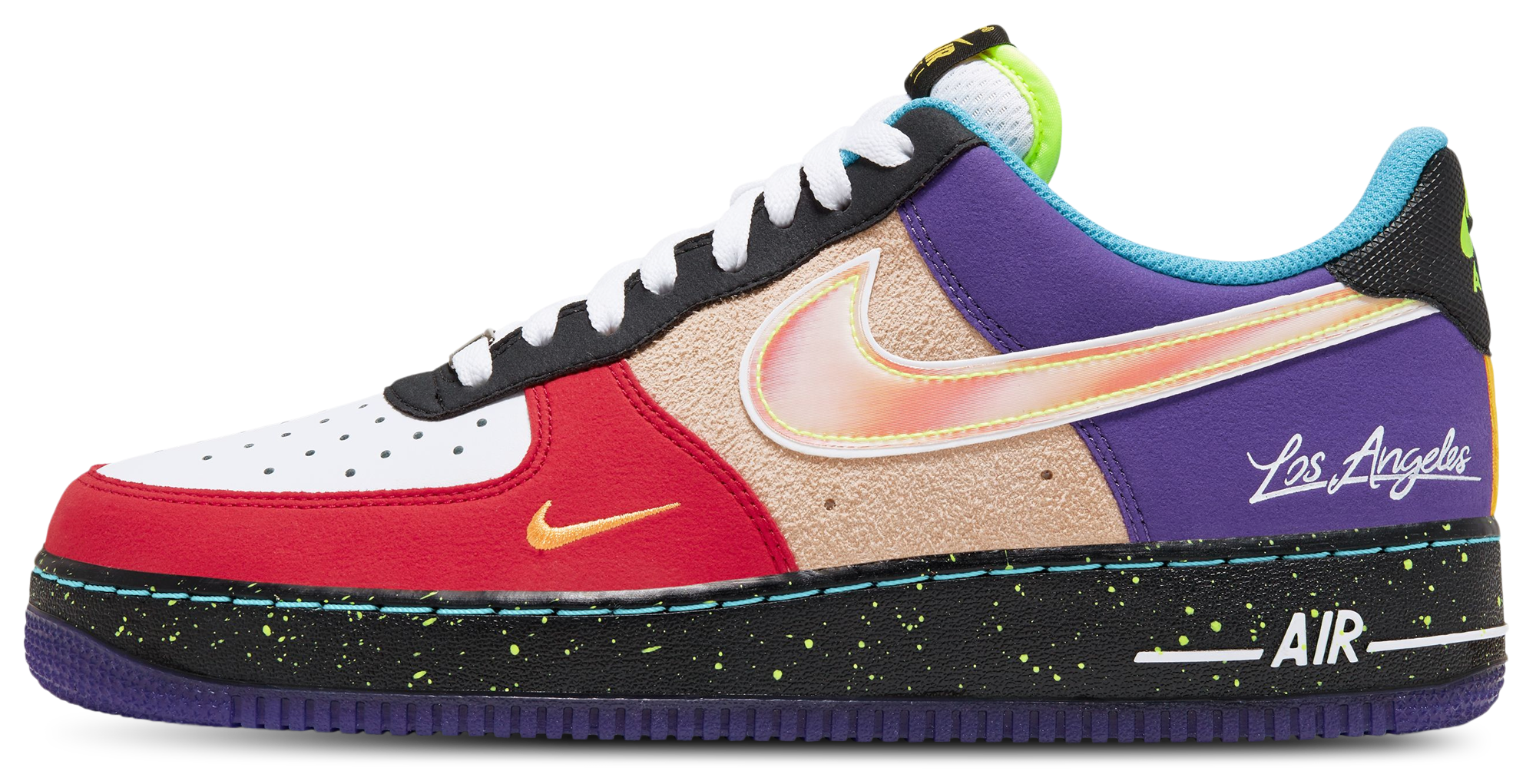 Nike Air Force 1 '07 LV8 - White/Black/Hyper Jade - Image 4