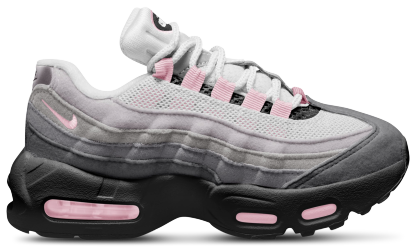 Nike Air Max 95 童款 - Pink Foam/Medium Grey/Black - Image 1