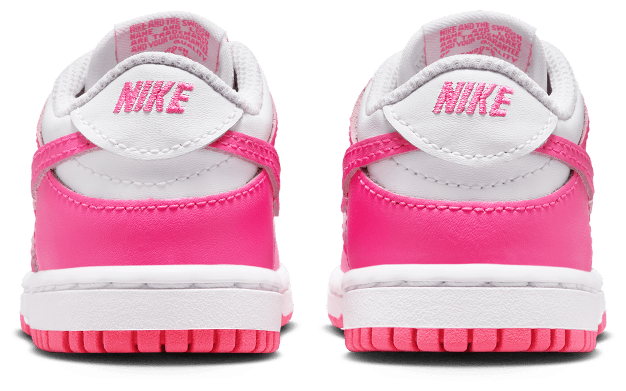 Nike Dunk Low 童款 - Laser Fuchsia/White - Image 3