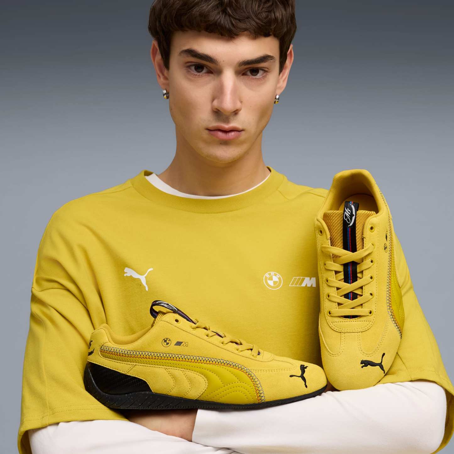 BMW M Speedcat M3 40 Years Men's Sneakers - Dazzling Yellow-PUMA Black - 2