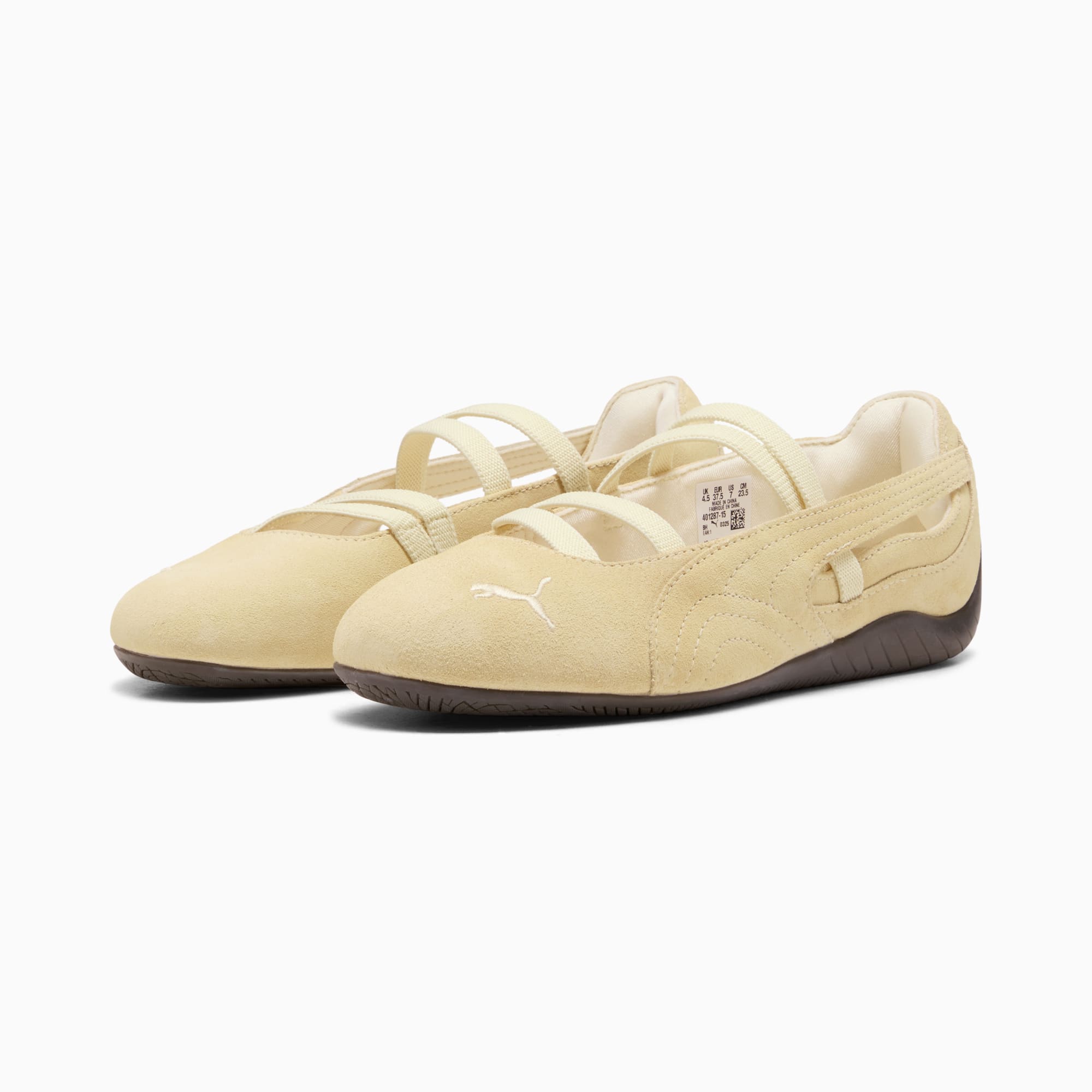 Speedcat Ballet Suede Women's Sneakers - Creamy Vanilla-Gum - 4