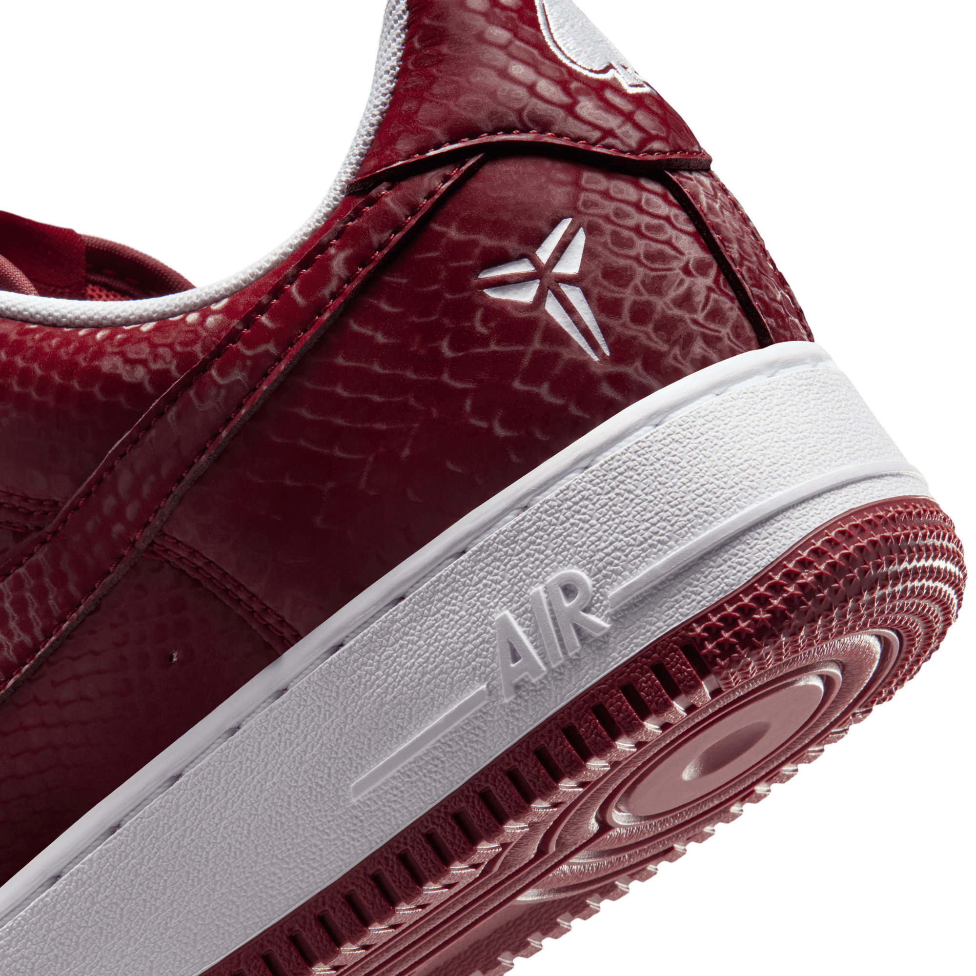 Nike Kobe Air Force 1 Low - Team Red/White - Image 8