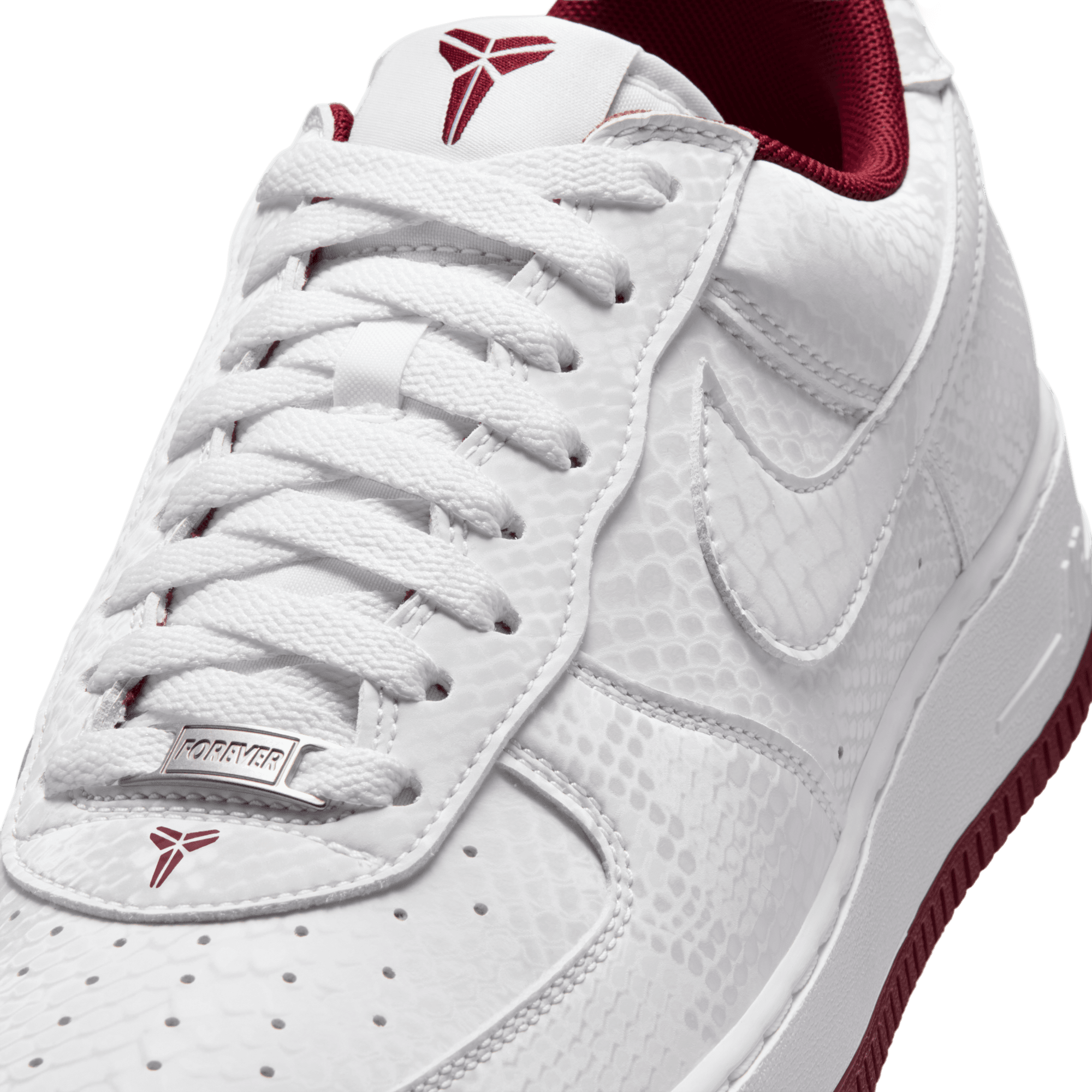 Nike Kobe Air Force 1 Low - Team Red/White - Image 7
