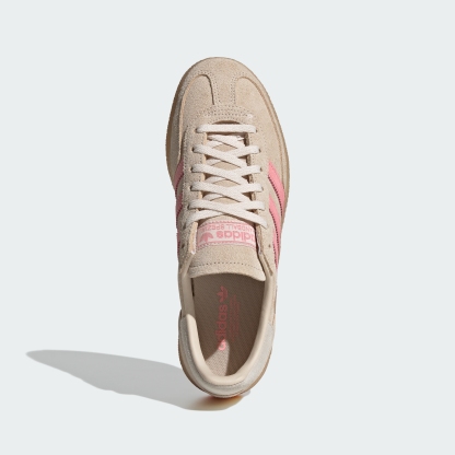 adidas HANDBALL SPEZIAL SHOES - Crystal Linen / Pink Spark / Wonder White - View 2