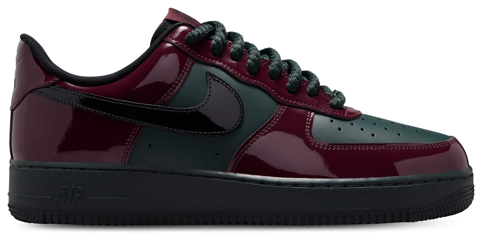 Nike Air Force 1 Low LE - Black/Brown/Red - Image 1