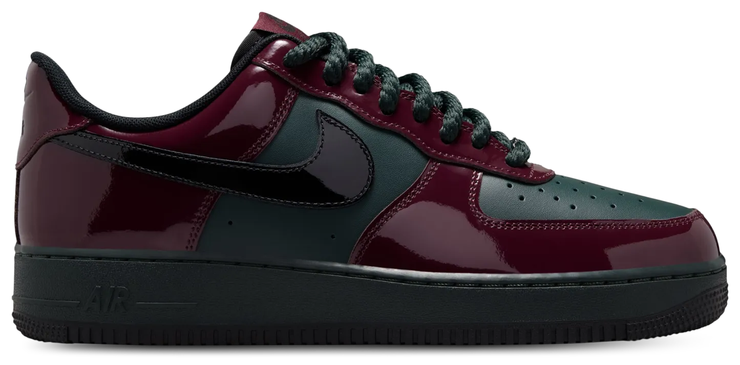 Nike Air Force 1 Low LE - Black/Brown/Red - Image 1