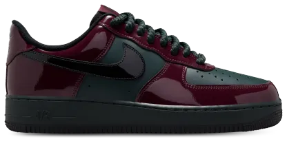 Nike Air Force 1 Low LE - Black/Brown/Red - Image 1