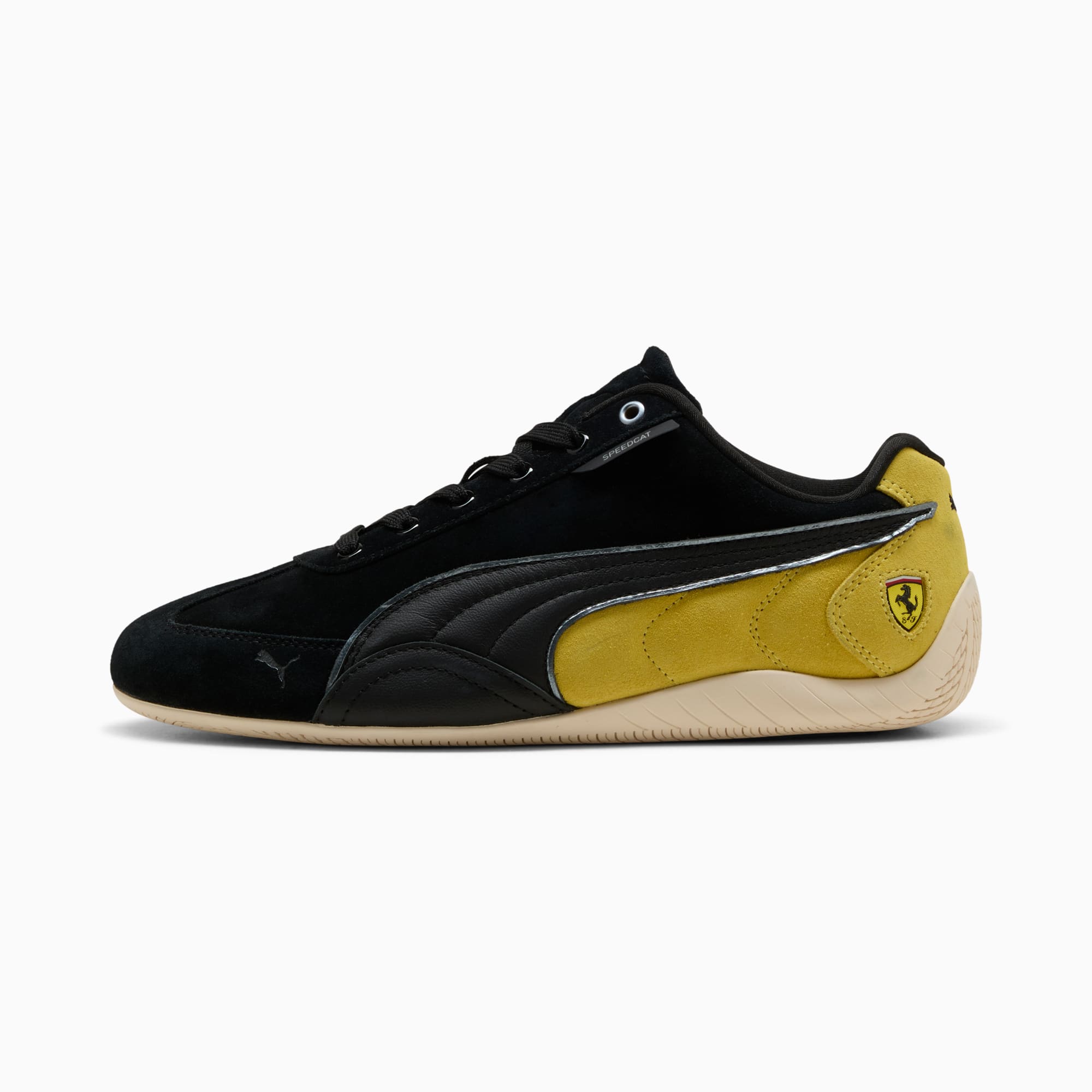 Scuderia Ferrari Speedcat Men's Sneakers - PUMA Black-Speed Yellow-Warm White - 1